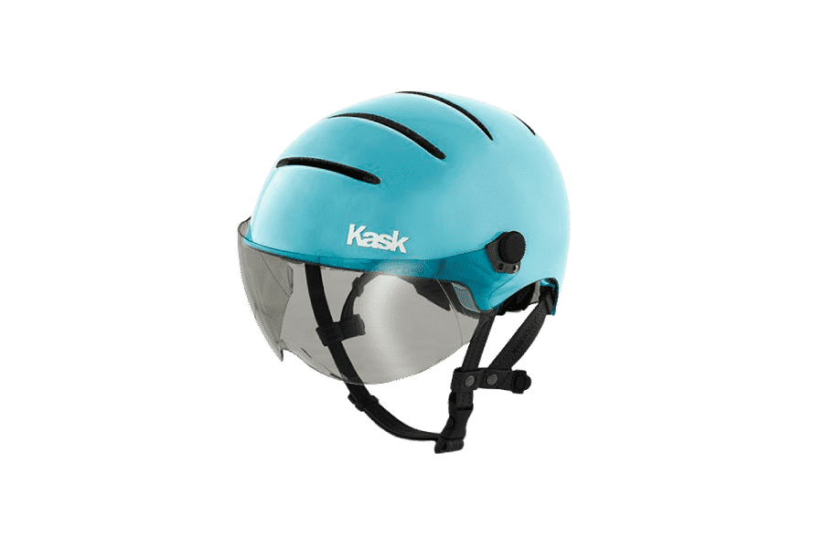 casque de vélo design bleu