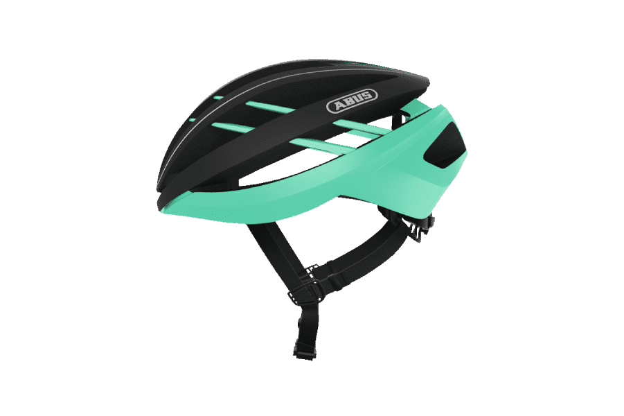 casque de vélo route vert et noir